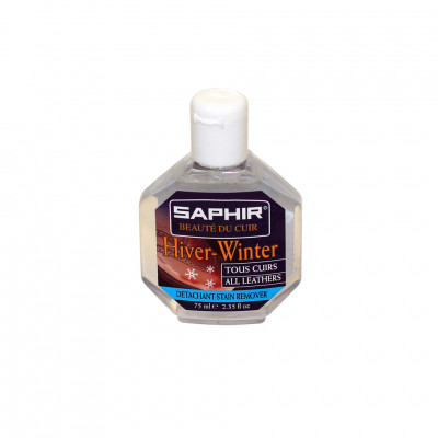 Очиститель для удаления пятен и разводов от соли с разных материалов Detacheur SAPHIR, пластиковый флакон, 75 мл.
